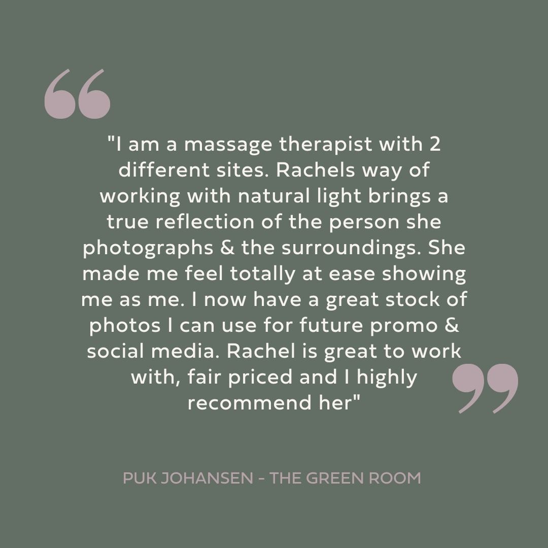 Brand Shoot client testimonial for Rachel Collins Photography