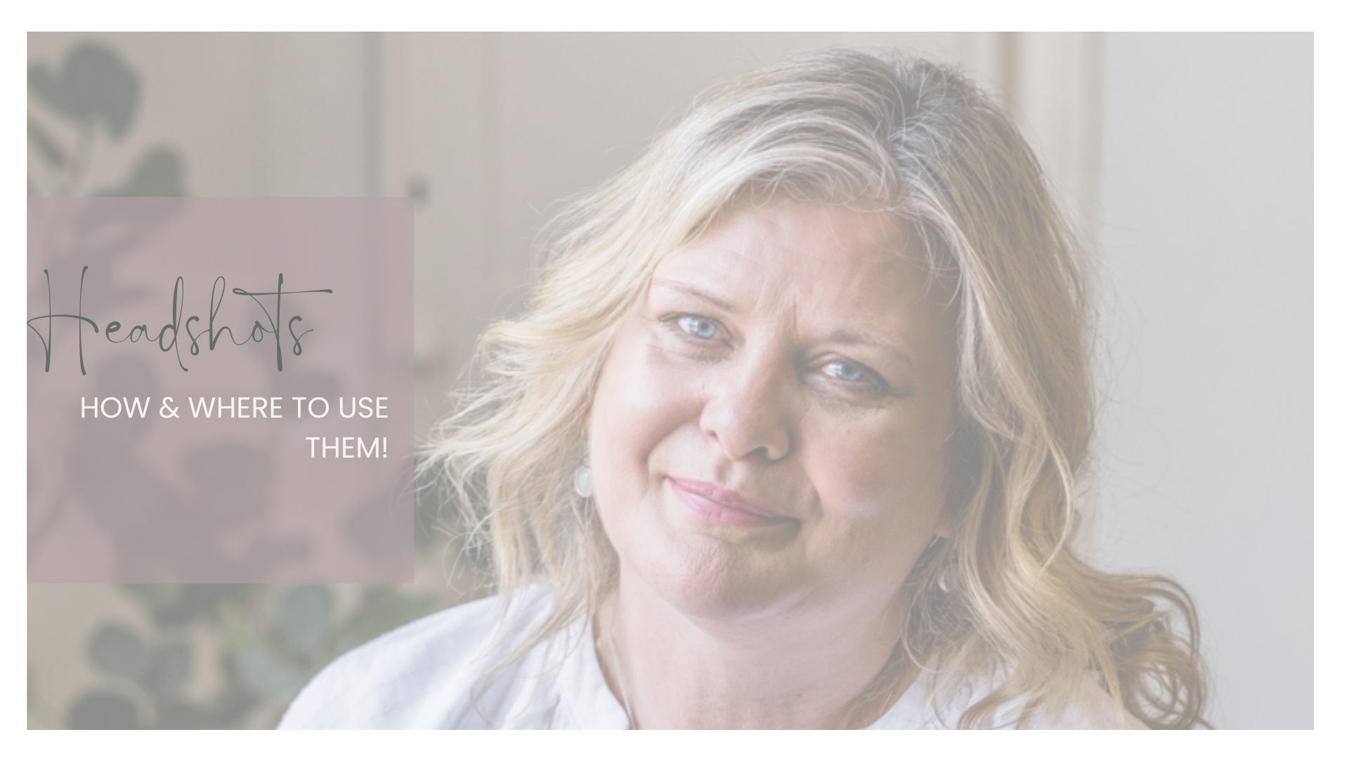 How to use your brand headshot photos by Rachel Collins Photography