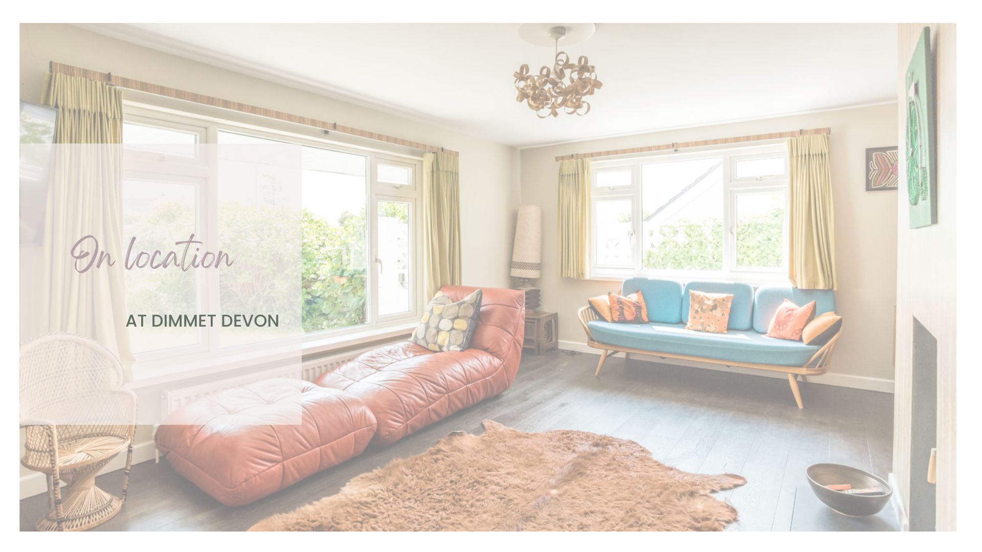 On location with Dimmet Devon - the 1970s styled holiday let