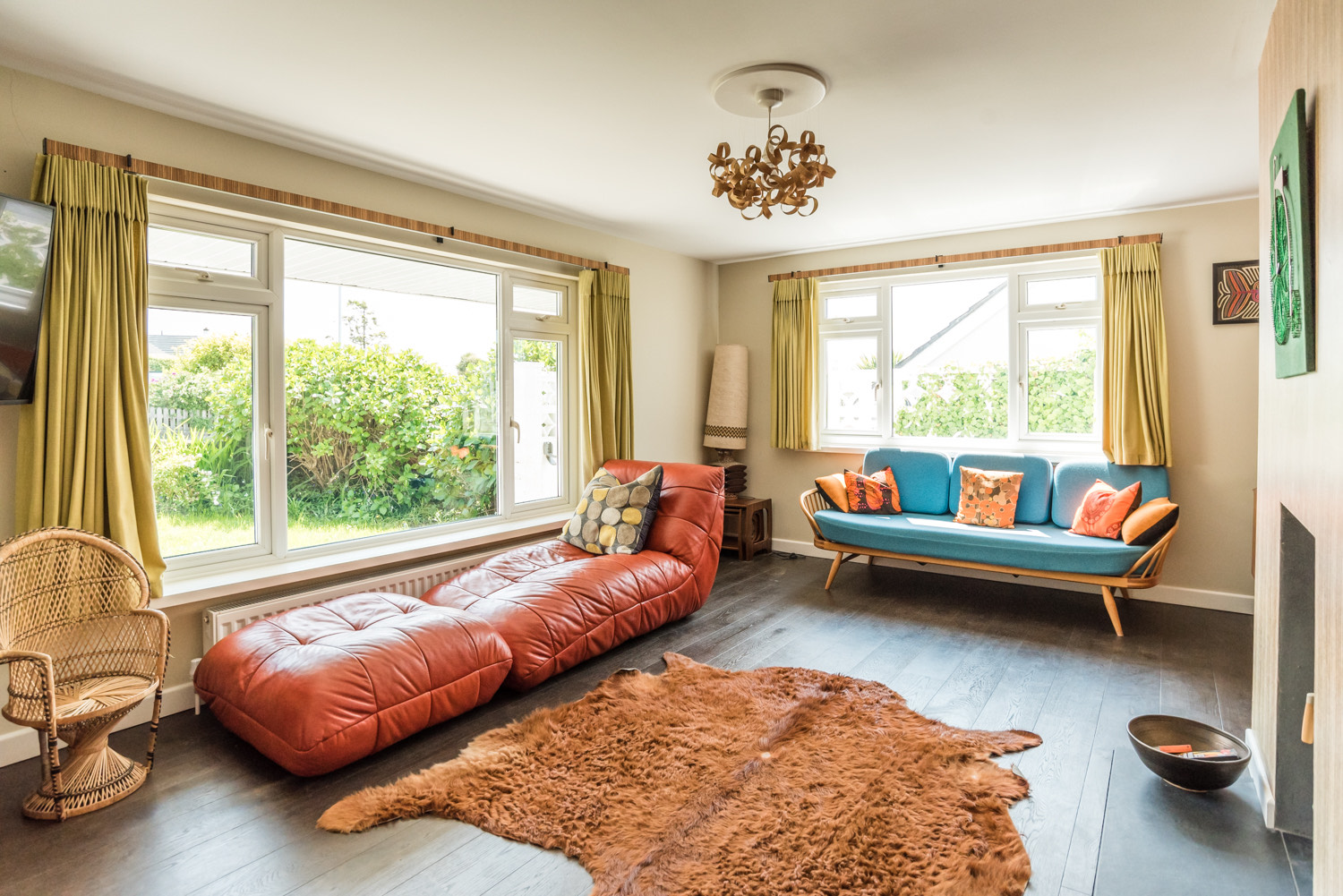 1970's inspired decor for Dimmet in Saunton, Devon